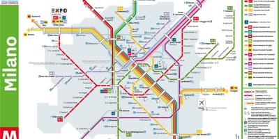 რუკა მილანი porta garibaldi სადგური